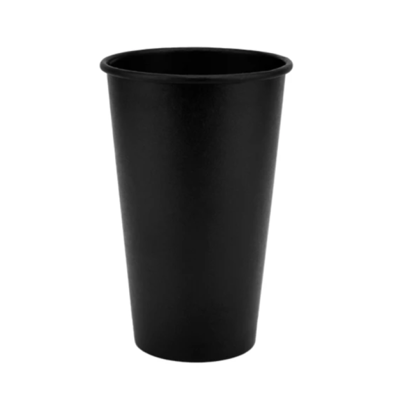 Склянка паперова одношарова BLack Edition 500  мл. 50 шт.