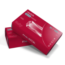 Рукавички нітрилові mediOk RUBY 100 шт. / 50 пар бордові M