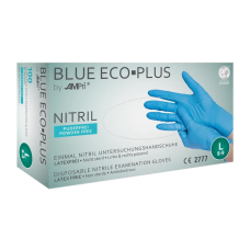 Рукавички нітрилові AMPri BLUE ECO PLUS 100 шт. блакитні XL