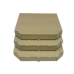 Коробка картонна під піцу квадратна 300х300х35 мм. бура крафт